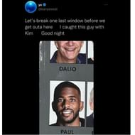 Screenshot of Kanye West's Tweet about Chris Paul